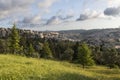 Skyline view of the Old City of Jerusalem looking north Royalty Free Stock Photo