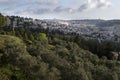 Skyline view of the Old City of Jerusalem looking north Royalty Free Stock Photo