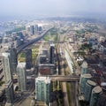 Skyline view of Toronto, Ontario, Canada Royalty Free Stock Photo