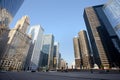 Skyline from Wacker Drive at downtown Chicago Royalty Free Stock Photo