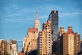 In the skyline the Wyndham New Yorker, one of the most popular and stylish New York City hotels