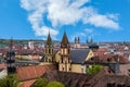 Skyline in WÃÂ¼rzburg Royalty Free Stock Photo