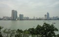 Skyline of Xiamen, China. View from Gulangyu island