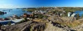 Yellowknife Landscape Panorama from Bush Pilots Monument, Northwest Territories, Canada Royalty Free Stock Photo