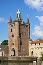 Skyline of Zierikzee with ancient city gate