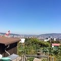 Skyline of Zurich-North and Swiss Flagg Royalty Free Stock Photo