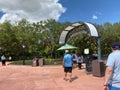 Skyliner theme park ride entrance at Disney World EPCOT park Royalty Free Stock Photo