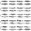 Skylines of Canada, Mexico, China, Japan and Australia cities