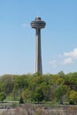 Skylon Tower at Niagara Falls waterfall Royalty Free Stock Photo