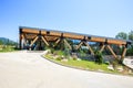 SKYPARK AJ Hackett Sochi - entrance to longest suspended footbridge skybridge