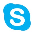 Skype icon illustration. Skype app logo. Social media icon