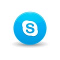 Skype icon, simple style
