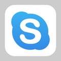 Skype logo icon Royalty Free Stock Photo