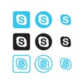 Skype social media icons