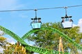 Skyride is a transportation attraction at Busch Gardens Tampa Bay During this experience, pass Royalty Free Stock Photo