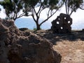 Ancient quarry in Skyros island in Greece