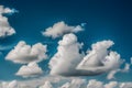 Skys canvas vivid blue sky adorned with fluffy white clouds