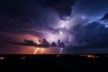 Skys Electric Symphony Lightning illuminates the night in a dazzling display