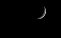Skyscape. Dark night sky with moon. Astronomy.