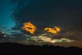 Skyscape on the Roznow lake, Poland