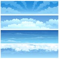 Skyscape set Royalty Free Stock Photo