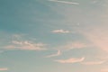 Skyscape in vintage toning Royalty Free Stock Photo