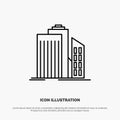 Skyscraper, Architecture, Buildings, Business, Office, Real Estate Line Icon Vector