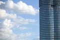 Skyscraper and blue sky with clouds in Vienna Royalty Free Stock Photo