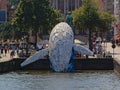 Skyscraper, the Bruges Whale, art work by StudioKCA , part of Bruges triennial 2018