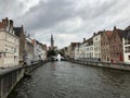 Skyscraper (The Bruges Whale) made from 5 tons of plastic waste. Bruges, Belgium. June 15, 2018.