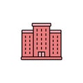 Skyscraper building icon. Set of buildings illustration icons. Signs, symbols can be used for web, logo, mobile app, UI, UX Royalty Free Stock Photo