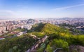 Skyscraper and building n Seoul tower of Seoul city skyline in Downtown Seoul, South Korea Royalty Free Stock Photo