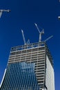 Skyscraper construction site in London Royalty Free Stock Photo