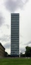 Full front view of skyscraper in DÃÂ¼sseldorf, Germany Royalty Free Stock Photo