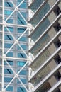 Skyscraper facade - modern architecture detail Royalty Free Stock Photo