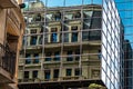 Skyscraper glass facades on a bright sunny day and blue sky. Modern buildings of Buenos Aires, Argentina Royalty Free Stock Photo