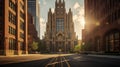 skyscraper guardian building detroit Royalty Free Stock Photo