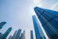 Skyscraper and high-rise office buildings in Shanghai Downtown, China. Financial district and business centers in smart city in Royalty Free Stock Photo