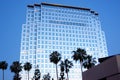 Sunrise on glass office building in Irvine, California