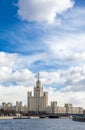 Skyscraper on Kotelnicheskaya embankment. Moscow. Russia. Royalty Free Stock Photo