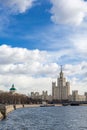 Skyscraper on Kotelnicheskaya embankment. Moscow. Russia. Royalty Free Stock Photo