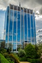 Skyscraper near Botanic garden in Brussels, Belgium Royalty Free Stock Photo