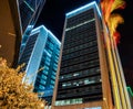 Skyscraper Office Business Building at night