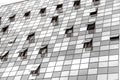 Skyscraper with open windows Royalty Free Stock Photo