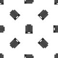 Skyscraper pattern seamless black