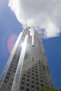 Skyscraper Reaching the Clouds Royalty Free Stock Photo