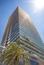 Skyscraper reflecting clouds in the sky Royalty Free Stock Photo