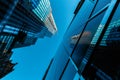 skyscraper reflection blue sky Royalty Free Stock Photo