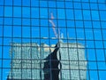 Skyscraper Reflections in Glass Windows, Distorted Image Royalty Free Stock Photo