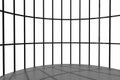 Skyscraper Round Windows 3d render interior Royalty Free Stock Photo